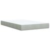 vidaXL Cama boxspring c/ colch&atilde;o 120x200 cm veludo cinzento-claro