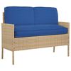 vidaXL Conjunto de Almofadas 3 pcs Azul Royal Tecido Oxford