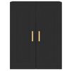 vidaXL Móveis de parede 2 pcs derivados de madeira preto