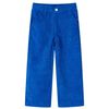 Cal&ccedil;as para crian&ccedil;a bombazina azul-cobalto 104