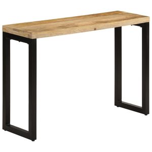 vidaXL Mesa consola 110x35x76 cm madeira de mangueira &aacute;spera maci&ccedil;a