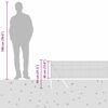 vidaXL Cerca com Postes Cinzeto 0.4 x 10 m Aço