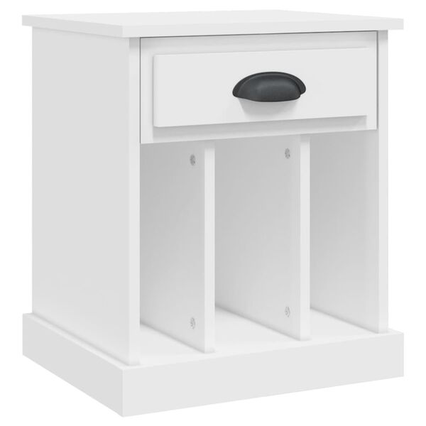 vidaXL Mesa de cabeceira 43x36x50 cm branco