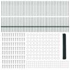 vidaXL Cerca com Poste Verde 1,2 x 100 m A&ccedil;o e PVC