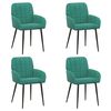 vidaXL Cadeiras de Jantar 4 pcs Veludo (V) Turquesa 57 x 50 x 85 cm