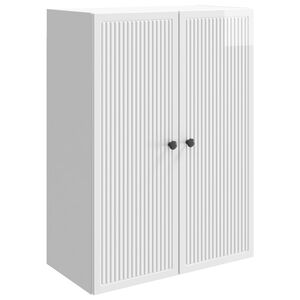 vidaXL Arm&aacute;rio de Parede Branco Brilhante 66 x 34,5 x 90 cm
