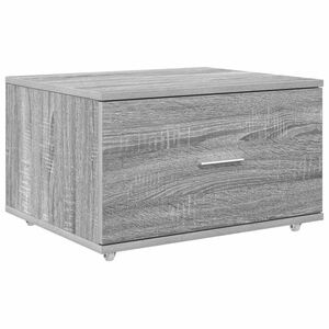 vidaXL Gabinete de Gavetas com roda Cinza Sonoma 55 x 45 x 31 cm