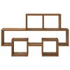 vidaXL Prateleira de Parede Madeira antiga 82 x 15 x 51 cm