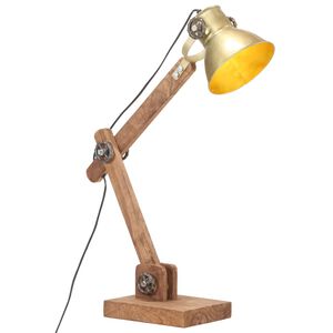 vidaXL Candeeiro secret&aacute;ria industrial redondo 58x18x90cm E27 bronze