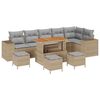 vidaXL Conjunto de Sof&aacute; de Jardim 10 unid. 6-N&uacute;mero de lugares