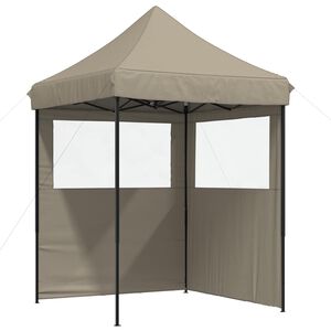 vidaXL Tenda de Festa 200 x 200 x 306 cm Cinzento-acastanhado