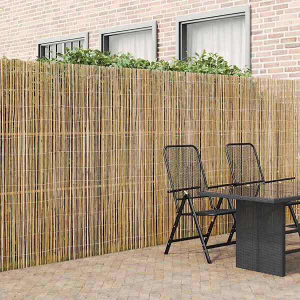 vidaXL Cerca de Bambu Natural 500 x 180 cm Bambu