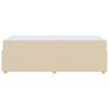 vidaXL Estrutura da Cama com colch&atilde;o Creme 100 x 200 cm tecido