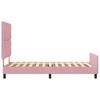 vidaXL Cama Box com cabeceira Rosa 90 x 190 cm Veludo