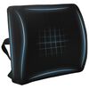 vidaXL Almofada lombar Preto Espuma de Mem&oacute;ria 35,5 x 30 x 12 cm