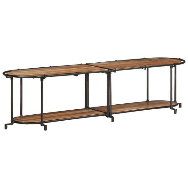 vidaXL Móvel de TV 160x42x40 cm madeira de acácia maciça