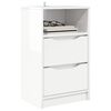 vidaXL Mesas de cabeceira 2 pcs Branco Brilhante 40 x 30 x 467 cm