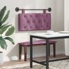 vidaXL Cabeceira Suspensa Roxo 100 x 55 x 7 cm Veludo