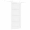 vidaXL Porta Deslizante 93 x 211 cm Derivados de Madeira Branco