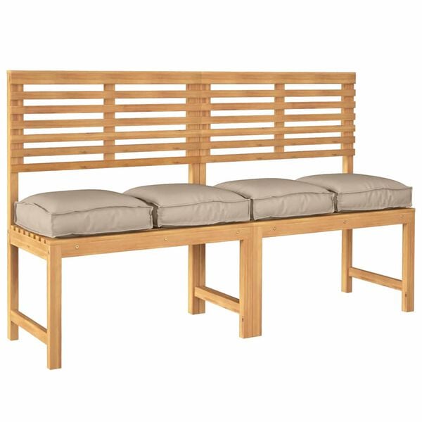 vidaXL Almofada 4 pcs Cinzento-acastanhado 40 x 40 x 8 cm