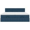 vidaXL Estrutura cama otomana colch&otilde;es 180x200 cm veludo azul escuro