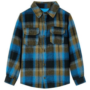 vidaXL Camisa de crian&ccedil;a com gola virada 92