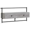 vidaXL M&oacute;vel TV de parede 100,5x30x51cm deriv. madeira cinzento sonoma