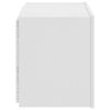 vidaXL M&oacute;vel de parede para TV com luzes LED 60x35x41 cm branco