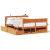 vidaXL Cama sem colch&atilde;o 160x200 cm madeira pinho maci&ccedil;o castanho-mel