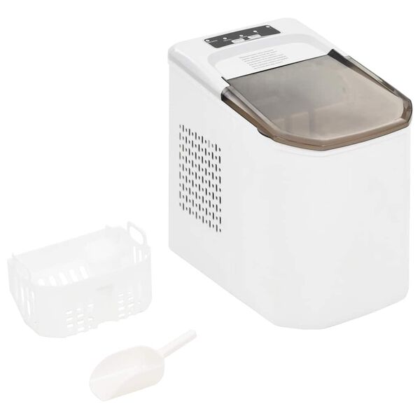 vidaXL Máquina de fazer cubos de gelo 1,4 L 15 kg/24 h branco
