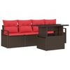 vidaXL Conjunto de Sof&aacute; de Jardim 5 unid. 4-N&uacute;mero de lugares