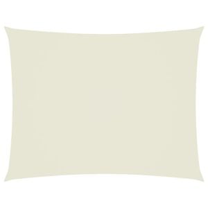 vidaXL Guarda-Sol tecido Oxford retangular 5x7 m creme