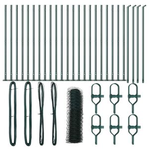 vidaXL Poste de Cerca Verde