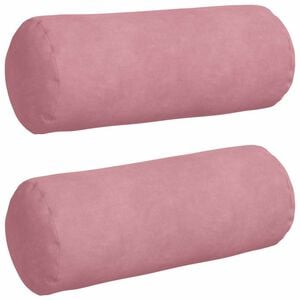 vidaXL Almofadas de Apoio 2 pcs Rosa &Oslash; 15 x 40 cm