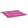 vidaXL Almofad&otilde;es p/ cadeira 6pcs 50x50x4cm tecido rosa