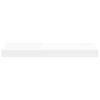 vidaXL Prateleira de parede suspensa 50x23x3,8 cm MDF branco