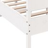 vidaXL Cama sem colch&atilde;o 120x190 cm madeira de pinho maci&ccedil;a branco