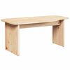 vidaXL Mesa de centro 2 pcs Natural Madeira de pinho maci&ccedil;a