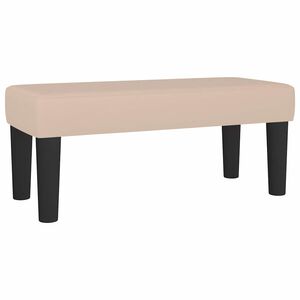 vidaXL Banco 70x30x30 cm couro artificial cappuccino
