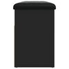vidaXL Banco sapateira 82x32x45,5 cm derivados de madeira preto