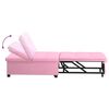 vidaXL Sof&aacute;-cama retr&aacute;til Rosa 194 x 50 x 82 cm tecido