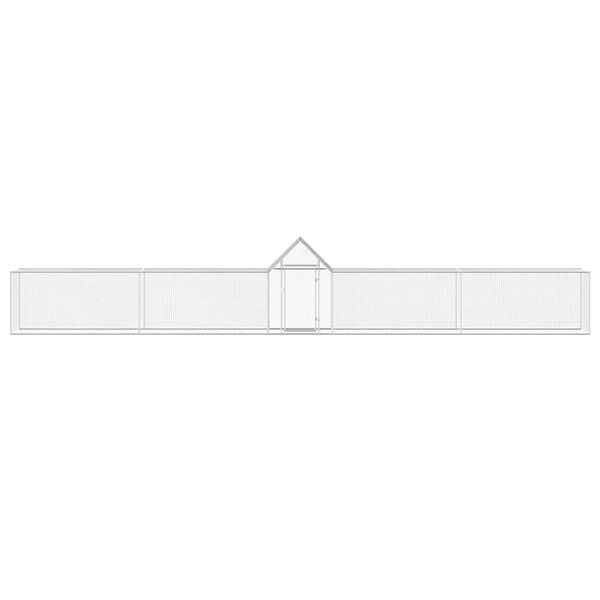 vidaXL Galinheiro 9x1x1,5 m aço galvanizado