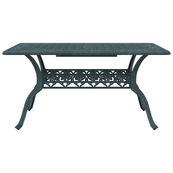 vidaXL 5 pcs conjunto de jantar para jardim alum&iacute;nio fundido verde