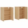 vidaXL Arm&aacute;rios de parede 2 pcs 69,5x34x90 cm carvalho sonoma