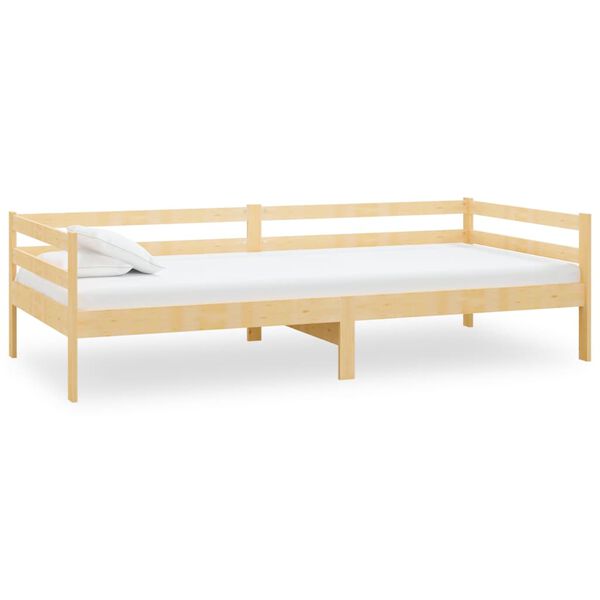 vidaXL Sof&aacute;-cama pinho maci&ccedil;o 90x200 cm