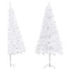 vidaXL &Aacute;rvores natal artificiais PVC, Steel White