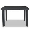 vidaXL Mesa de jardim 101x68x72 cm pl&aacute;stico antracite