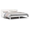 vidaXL Estrutura de cama c/ cabeceira sem colch&atilde;o 180x200 cm branco