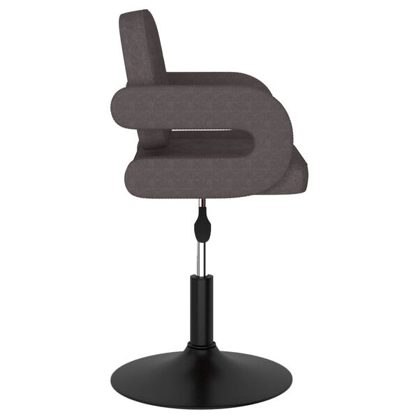 vidaXL Banco de bar tecido cinzento-acastanhado