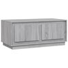 vidaXL Mesa de centro 102x50x44 cm derivados madeira cinzento sonoma